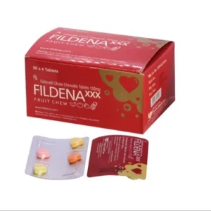 Fildena XXX 100mg (Sildenafil Citrate) - Chewable