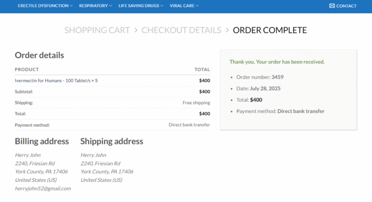 Order Complete